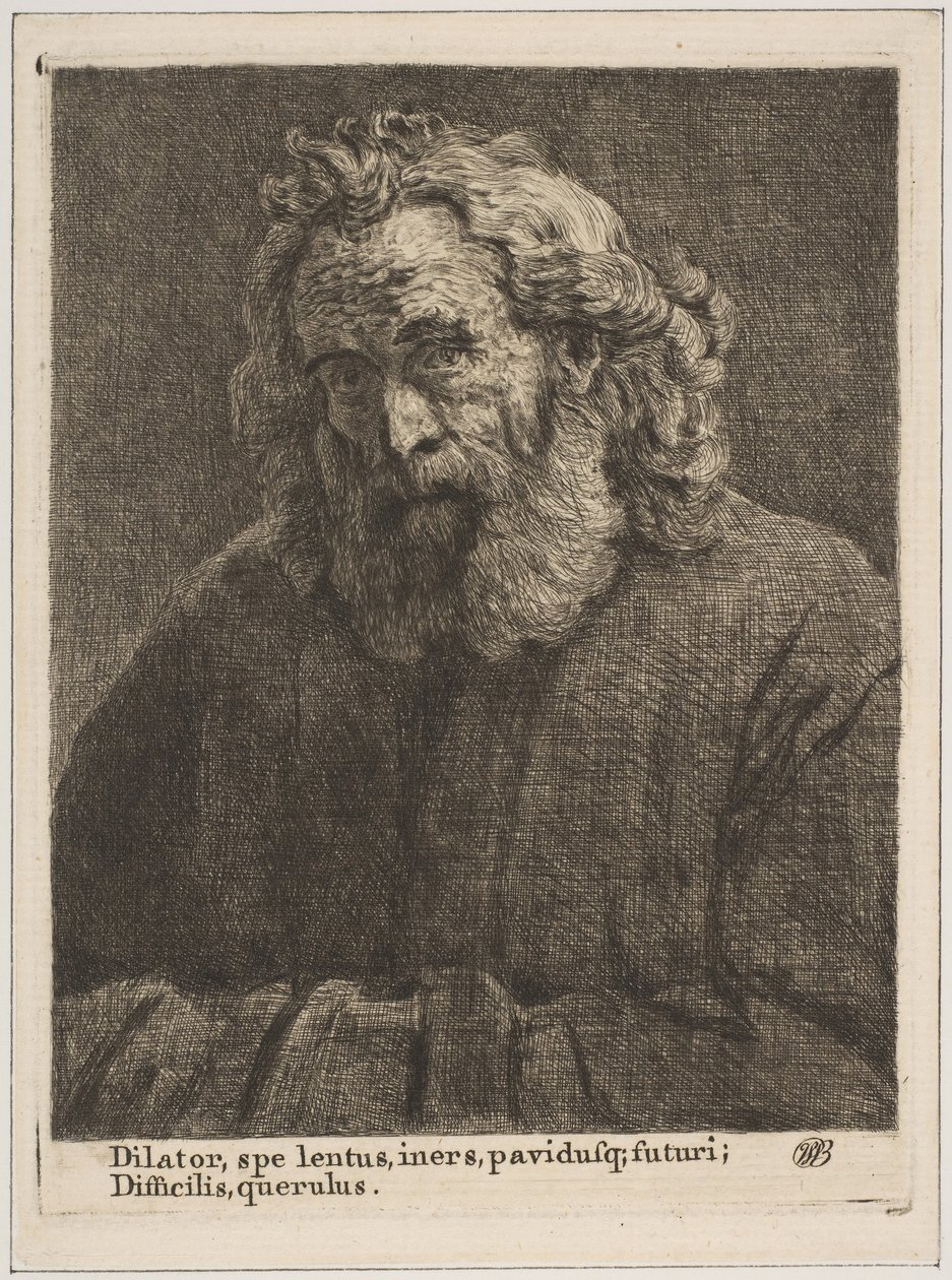 Viejo con una Larga Barba, 1761 de William Baillie