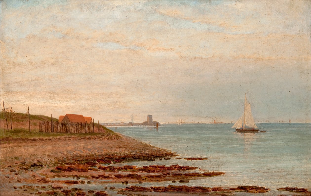 El castillo de Broughty desde el Stannergate de William Barclay