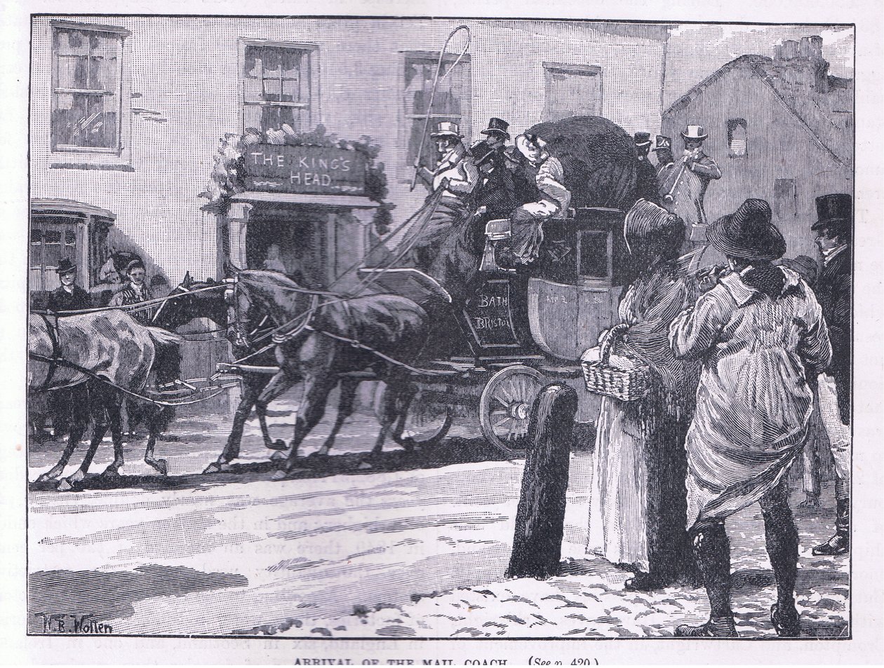 Llegada del coche de correos de William Barnes Wollen