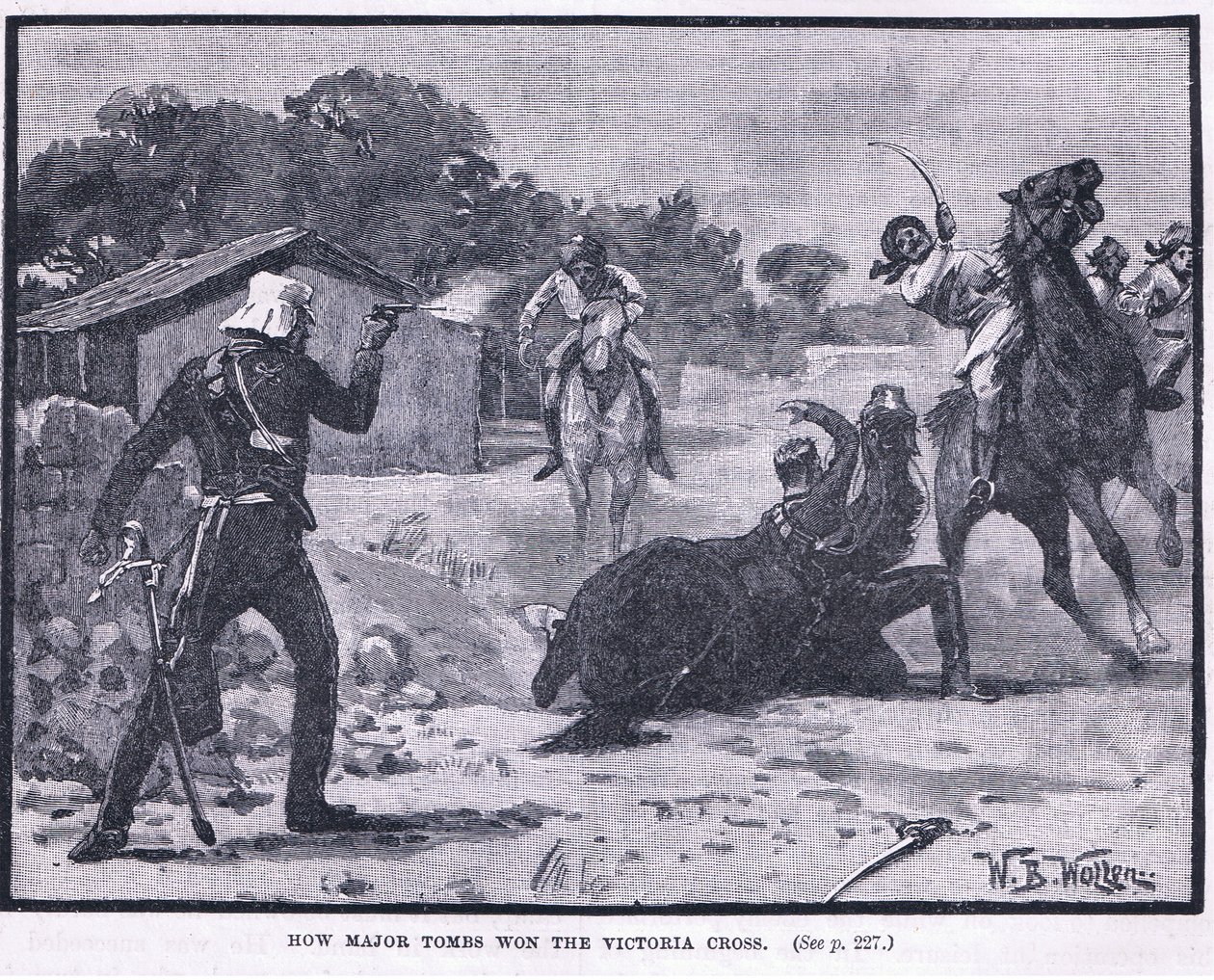 Cómo el Mayor Tombs ganó la Cruz Victoria 1857 AD de William Barnes Wollen