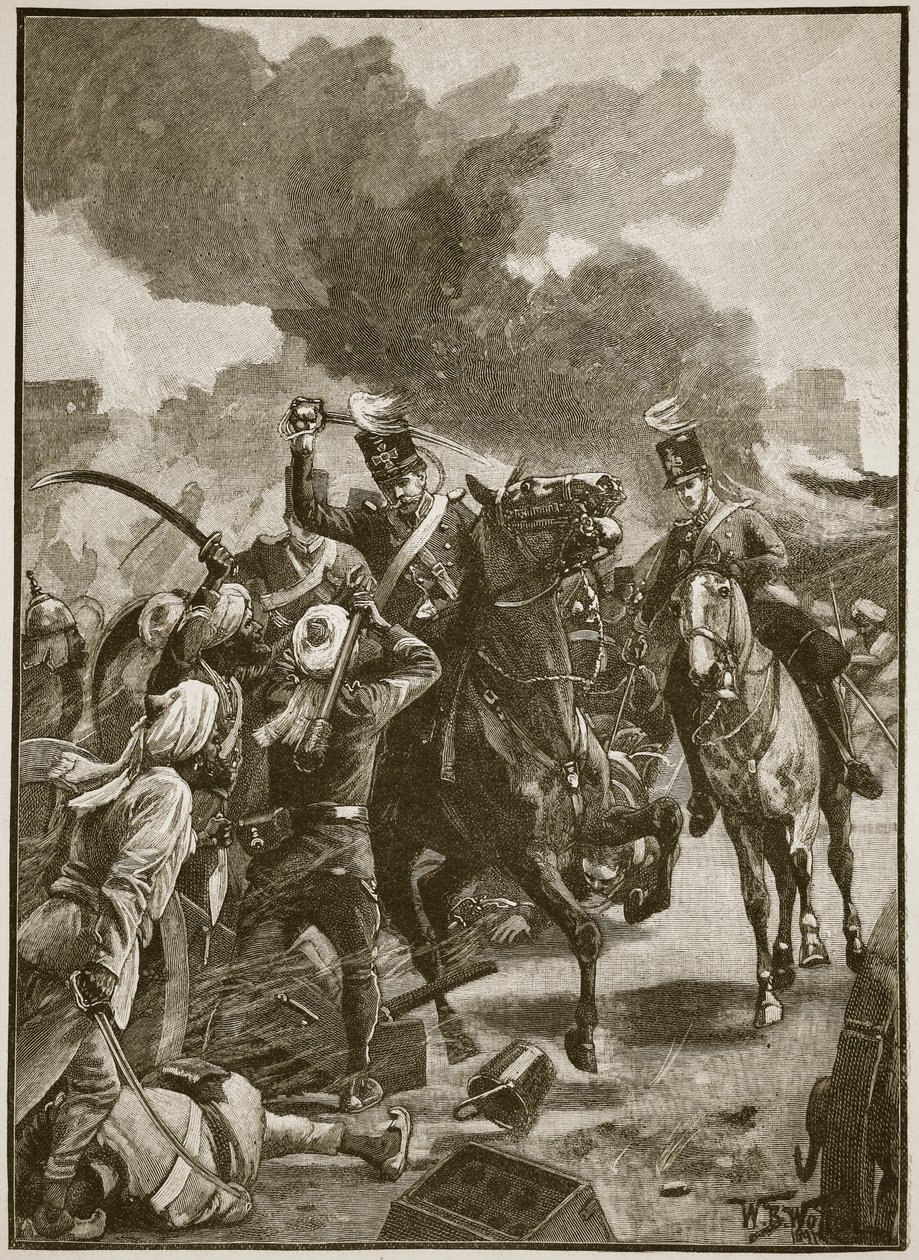 Thackwell en Sobraon, 1846, ilustración de 