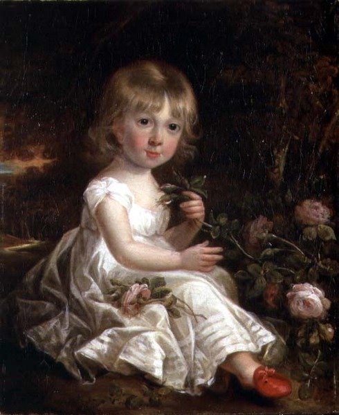 Retrato de una niña de William Beechey