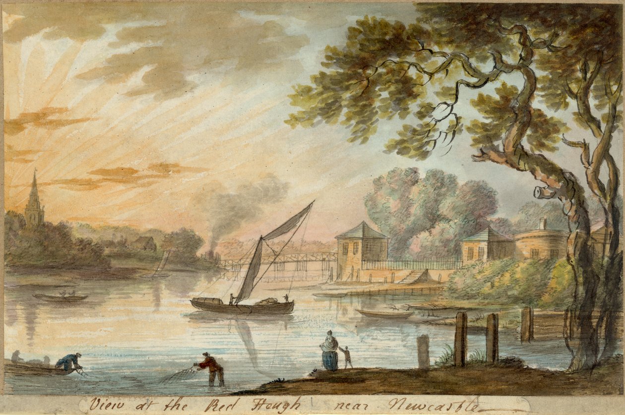 Vista del Red Heugh cerca de Newcastle de William Beilby