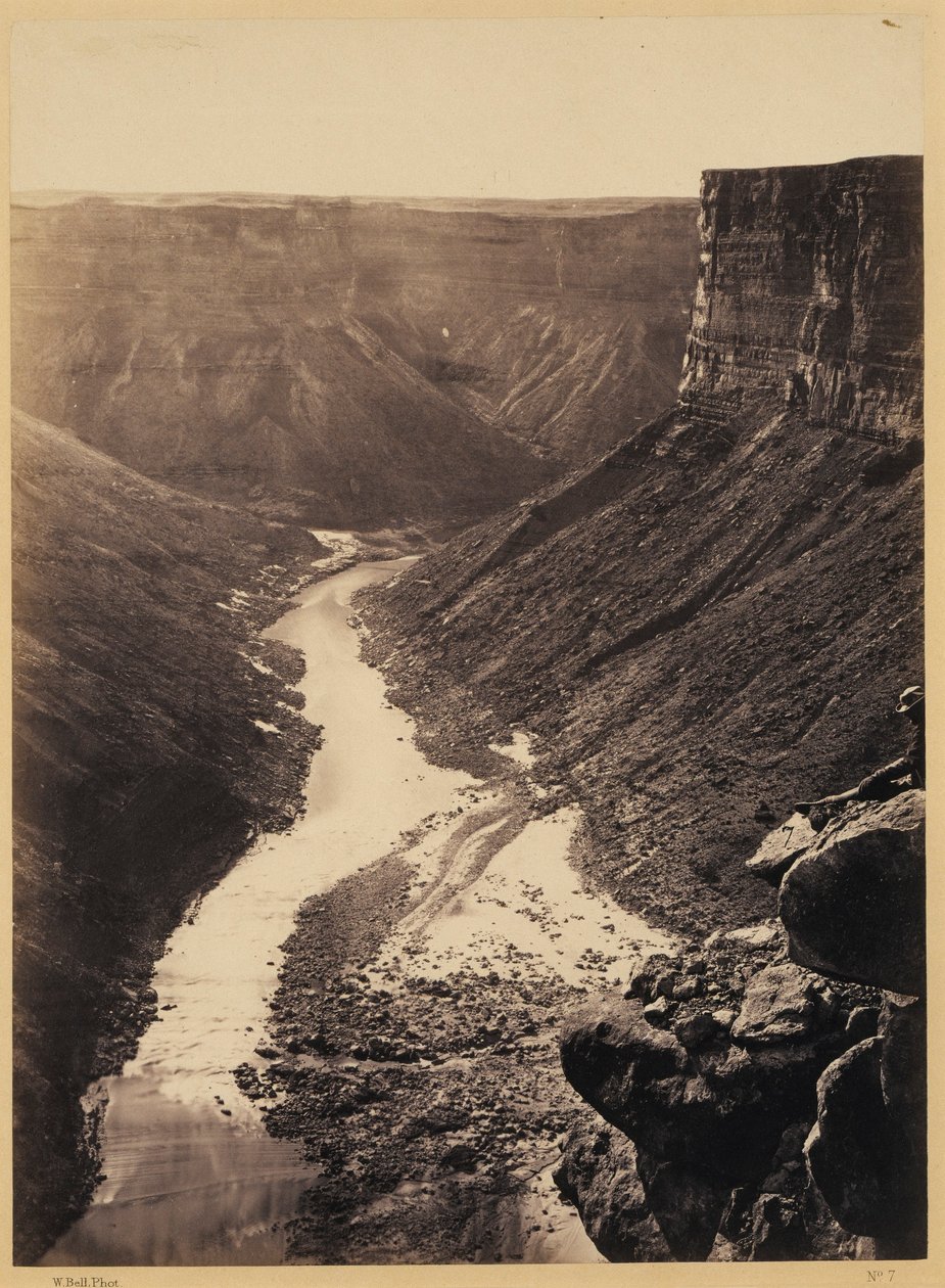 Grand Cañon, río Colorado, cerca de Paria Creek, mirando al oeste de William Bell