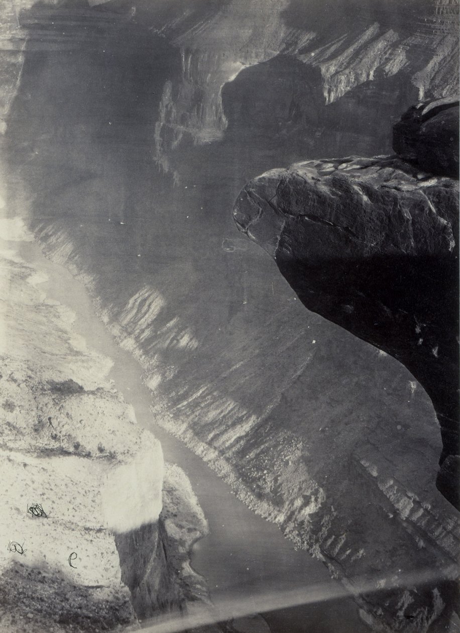 Mirando al sur hacia el Gran Cañón, Río Colorado, Cruce de Sheavwitz de William Bell