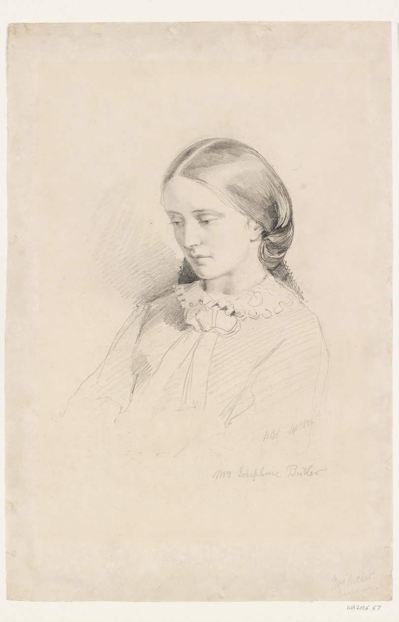 Josephine Butler, temprana activista feminista, 1856 de William Bell Scott