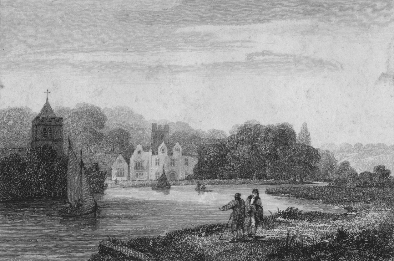 Abadía de Bisham, 1810 de William Bernard Cooke
