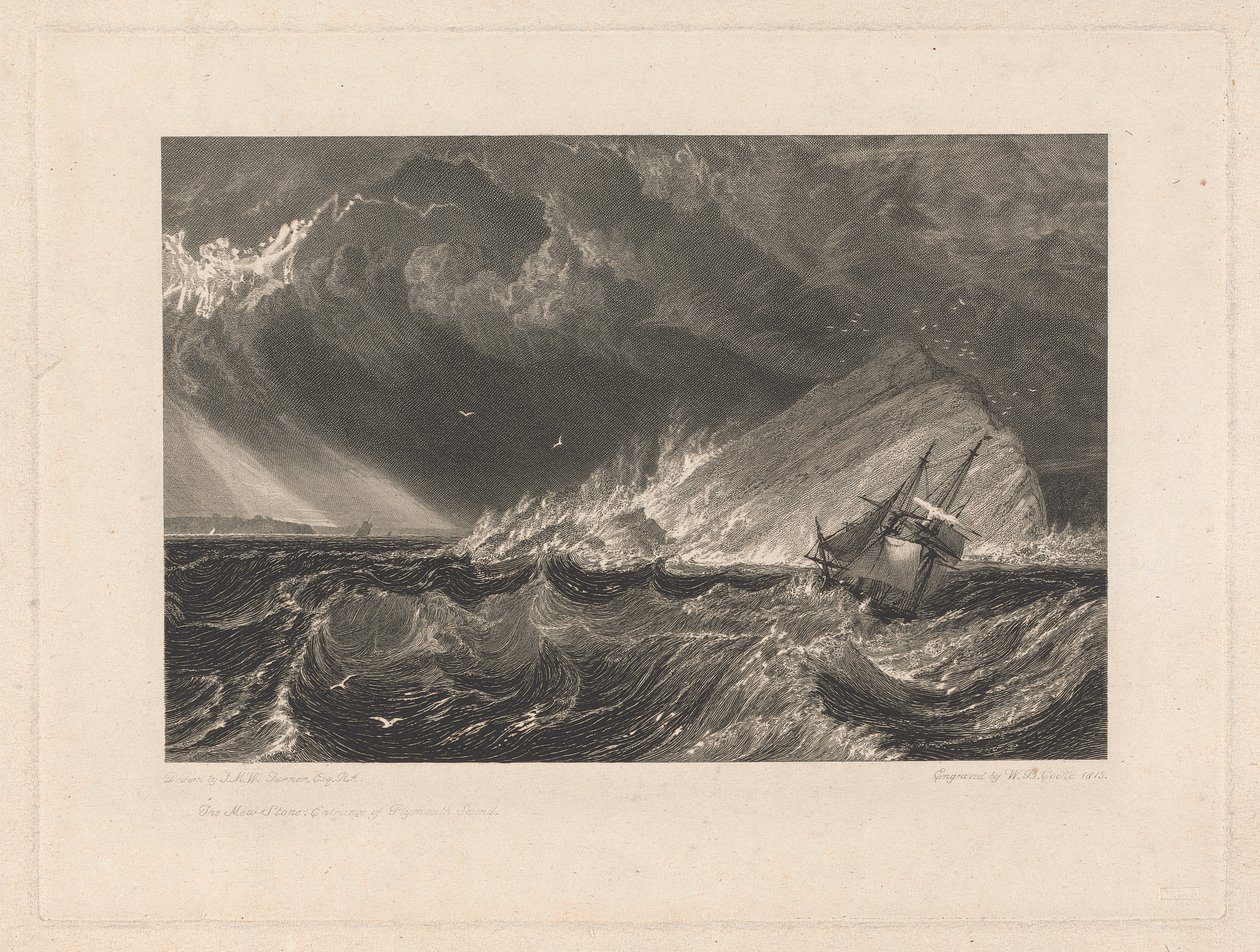 The Mewstone, entrada del estrecho de Plymouth de William Bernard Cooke