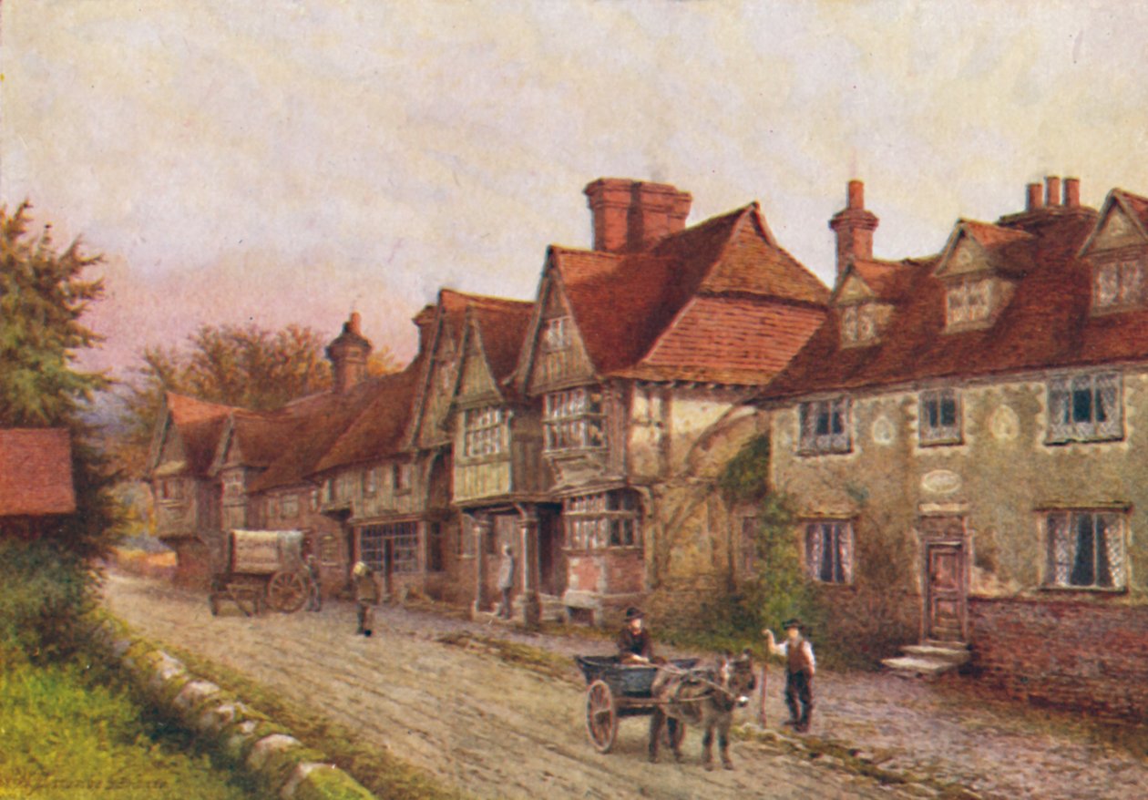 Chiddingstone desde la esquina del cementerio, 1907 de William Biscombe Gardner