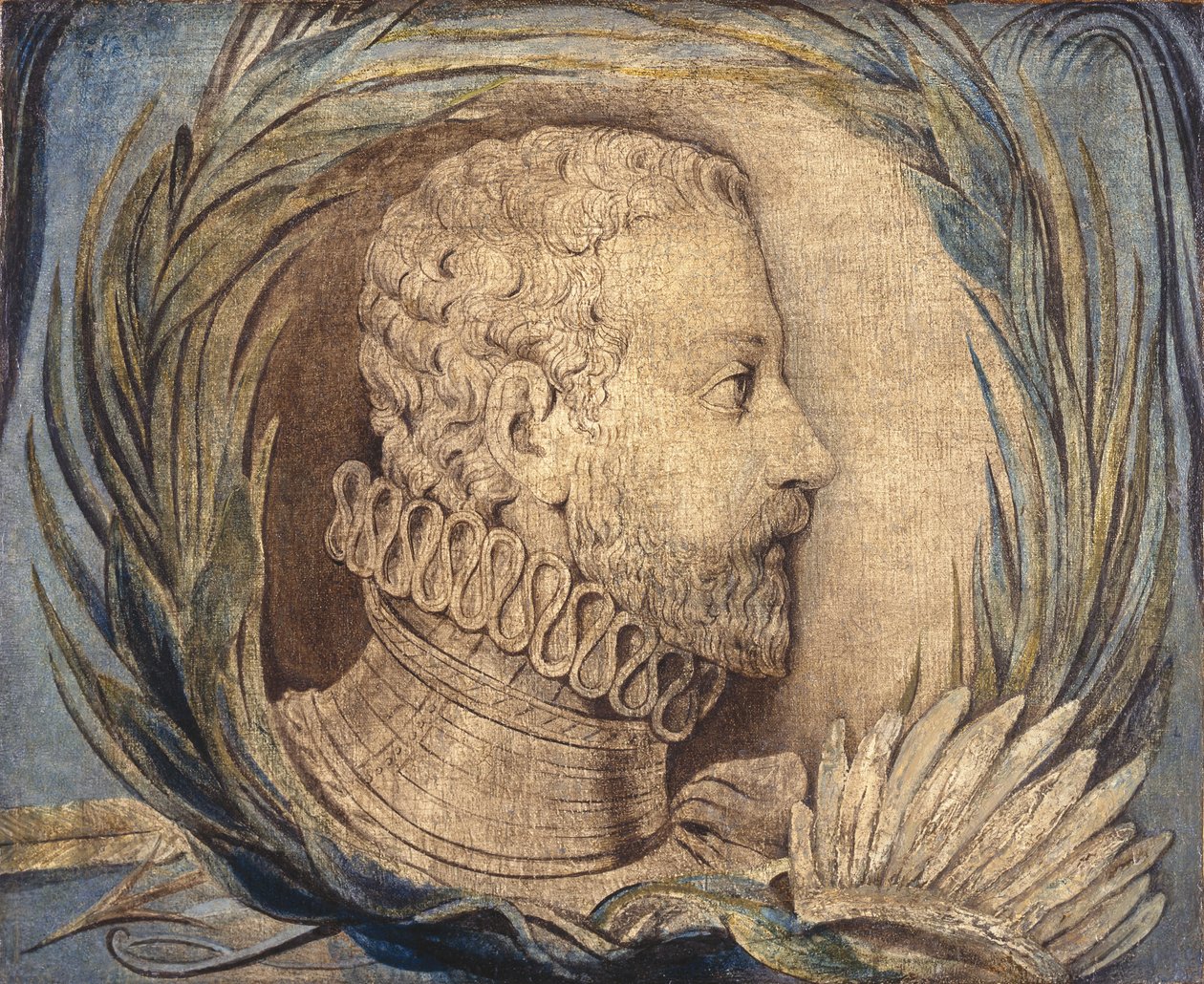 Alonso de Ercilla y Zúñiga, c.1800 (tempera on canvas) de William Blake