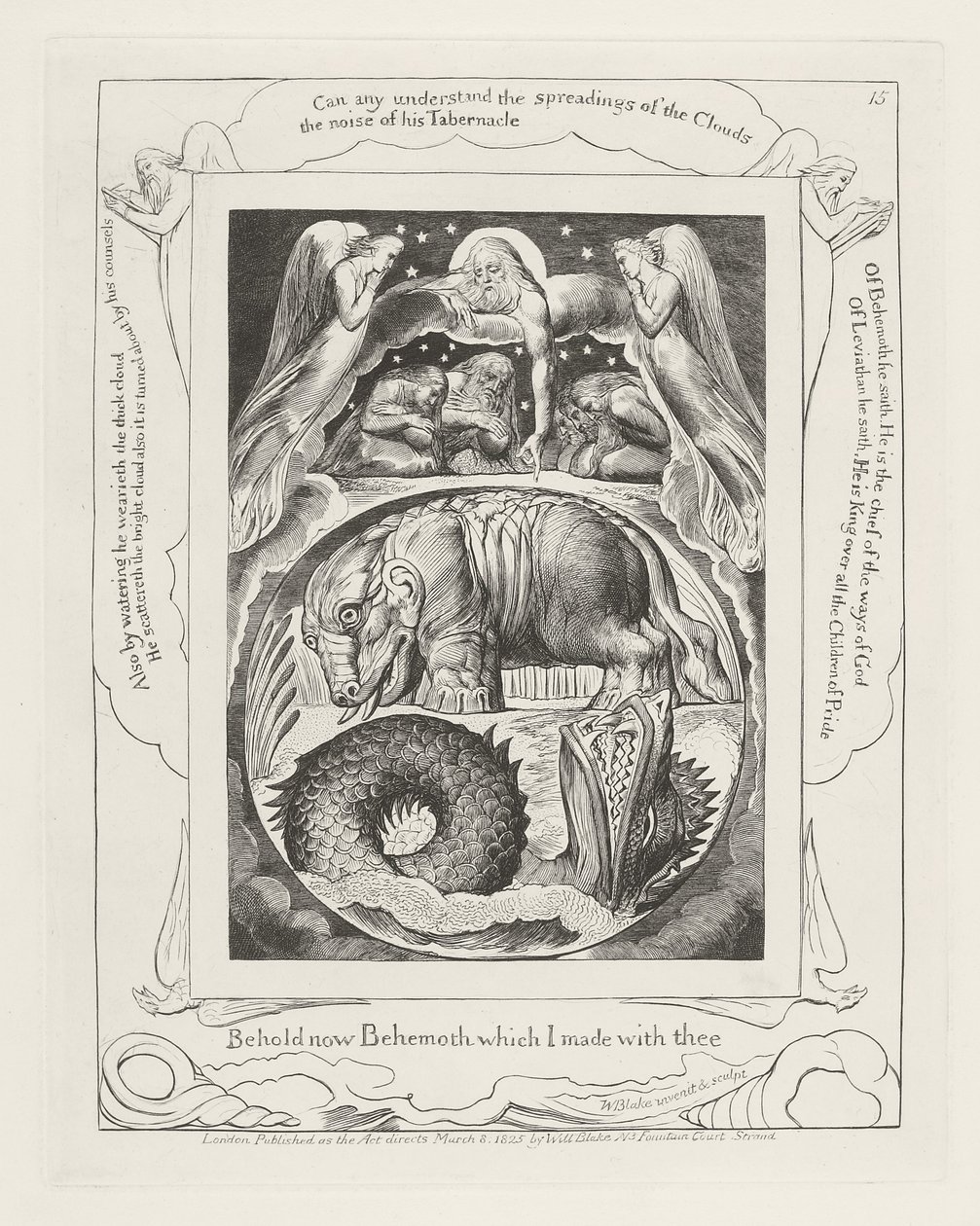 He aquí ahora Behemot que hice contigo de William Blake