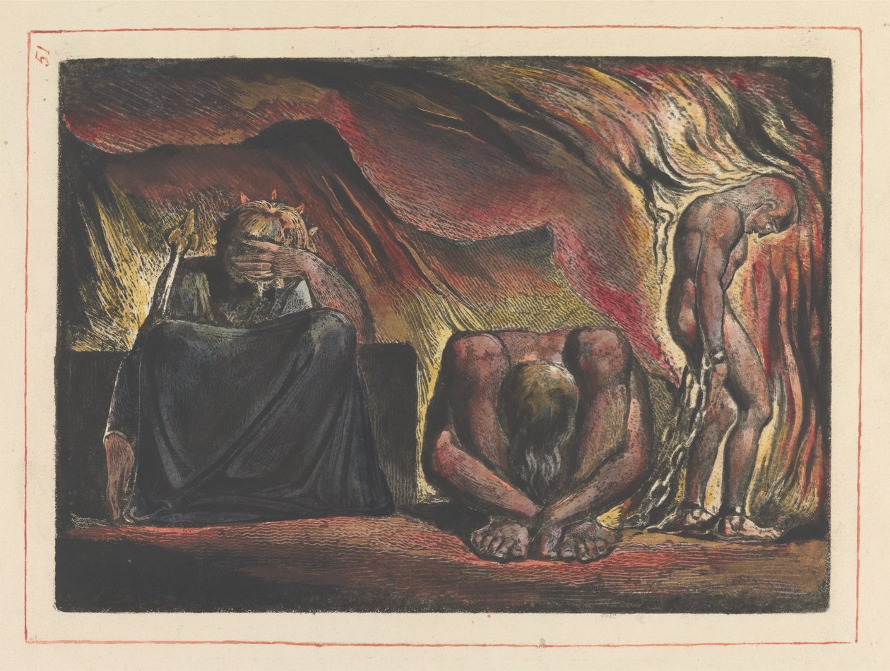 Frontispicio del capítulo 3 (lámina 51) de William Blake