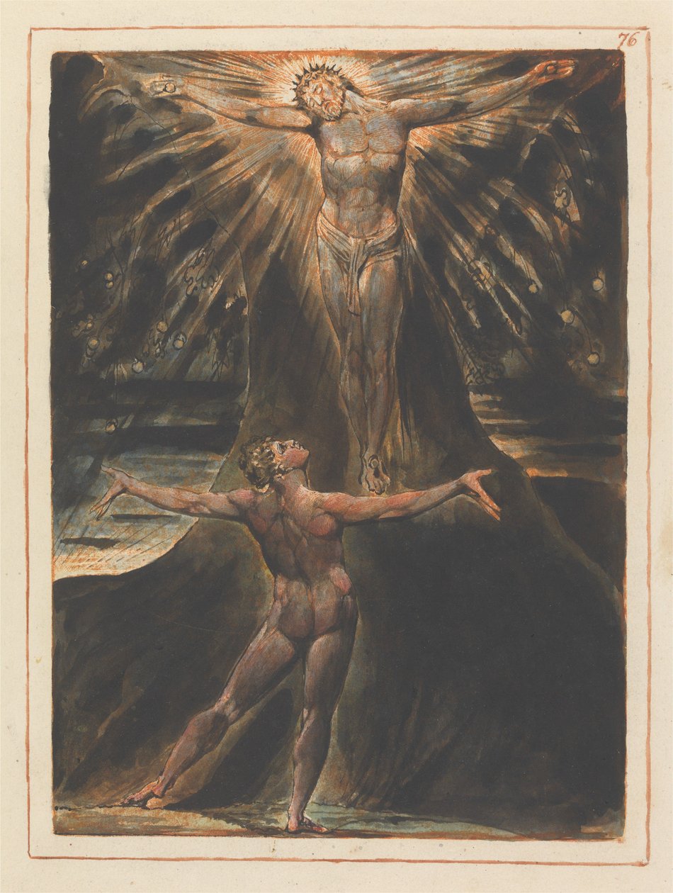 Frontispicio del capítulo 4 (lámina 76) de William Blake