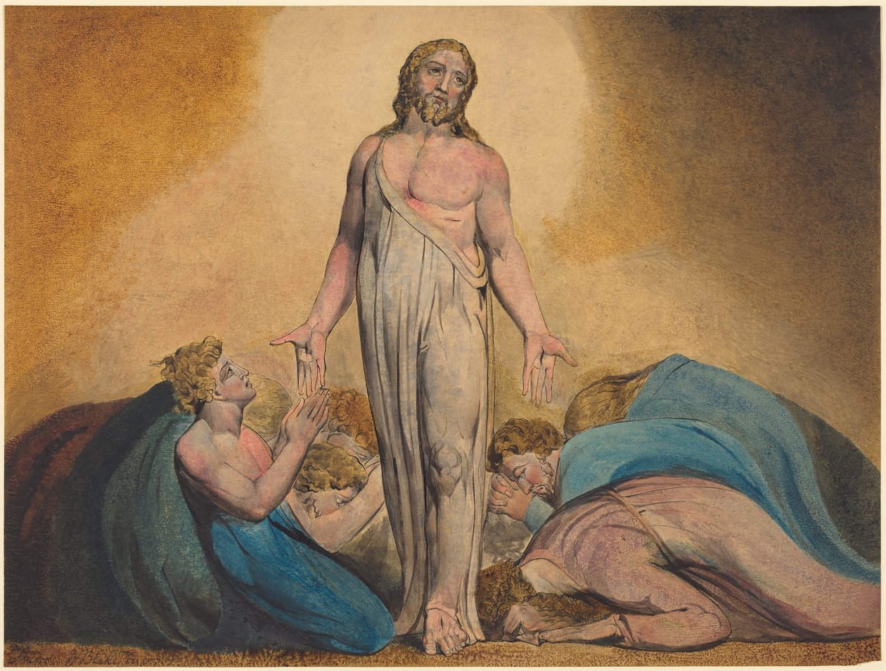 Cristo se aparece a sus discípulos después de la resurrección de William Blake