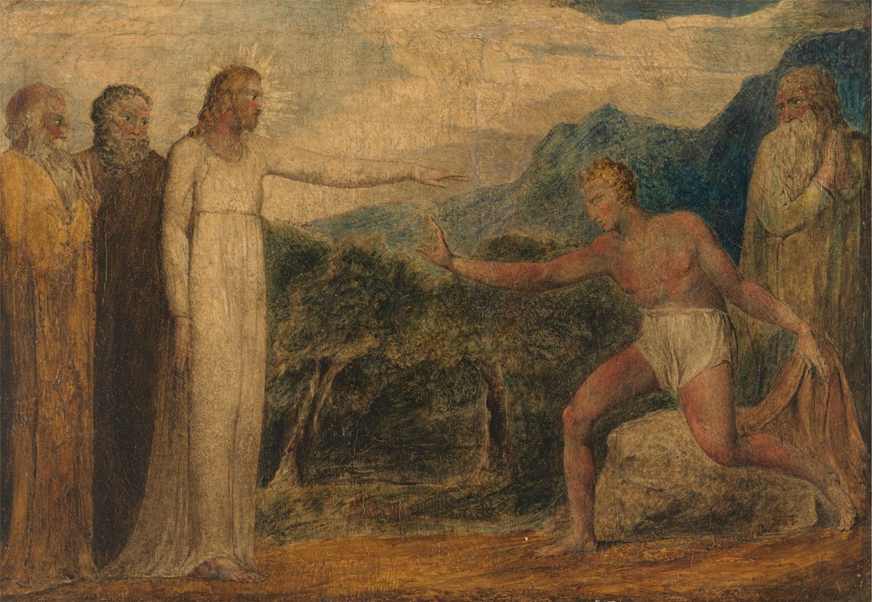 Cristo da la vista a Bartimeo de William Blake