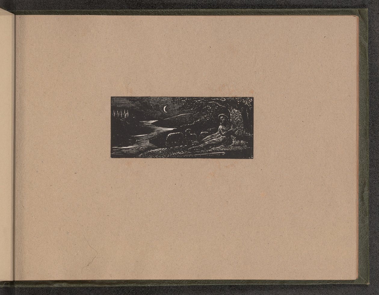 Colinet descansando de noche de William Blake