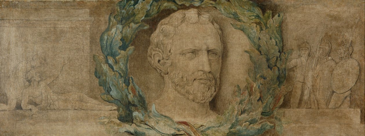 Demóstenes (temple sobre lienzo) de William Blake