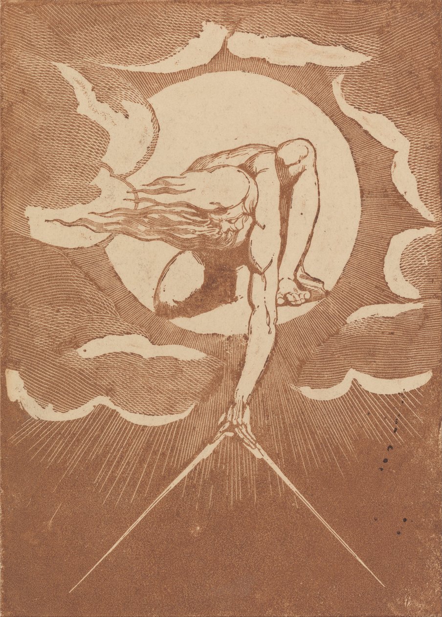 Europa. Una Profecía, Frontispicio Prueba de Impresión de William Blake