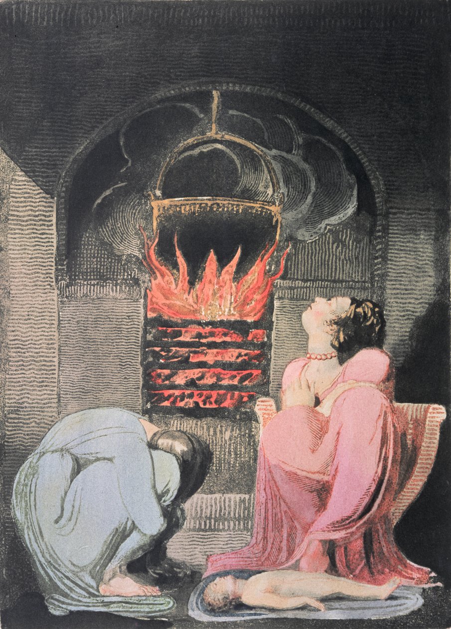 Europa una Profecía; Hambruna, 1794 de William Blake