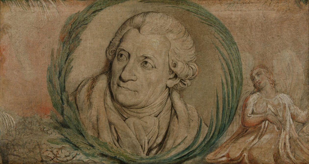 Friedrich Gottlieb Klopstock (temple sobre lienzo) de William Blake