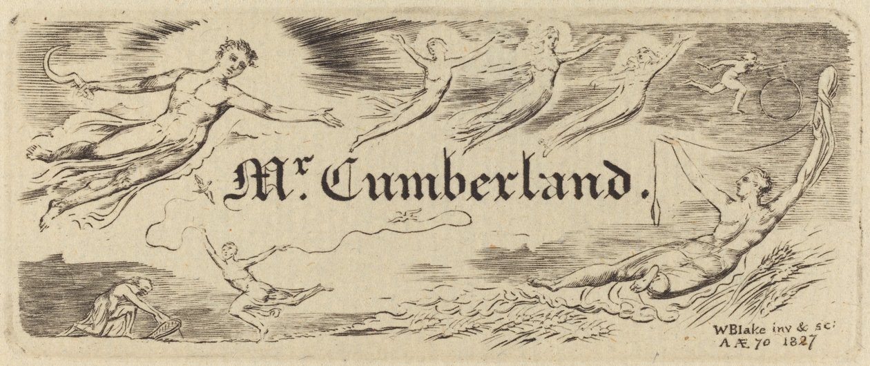 Tarjeta de George Cumberland de William Blake
