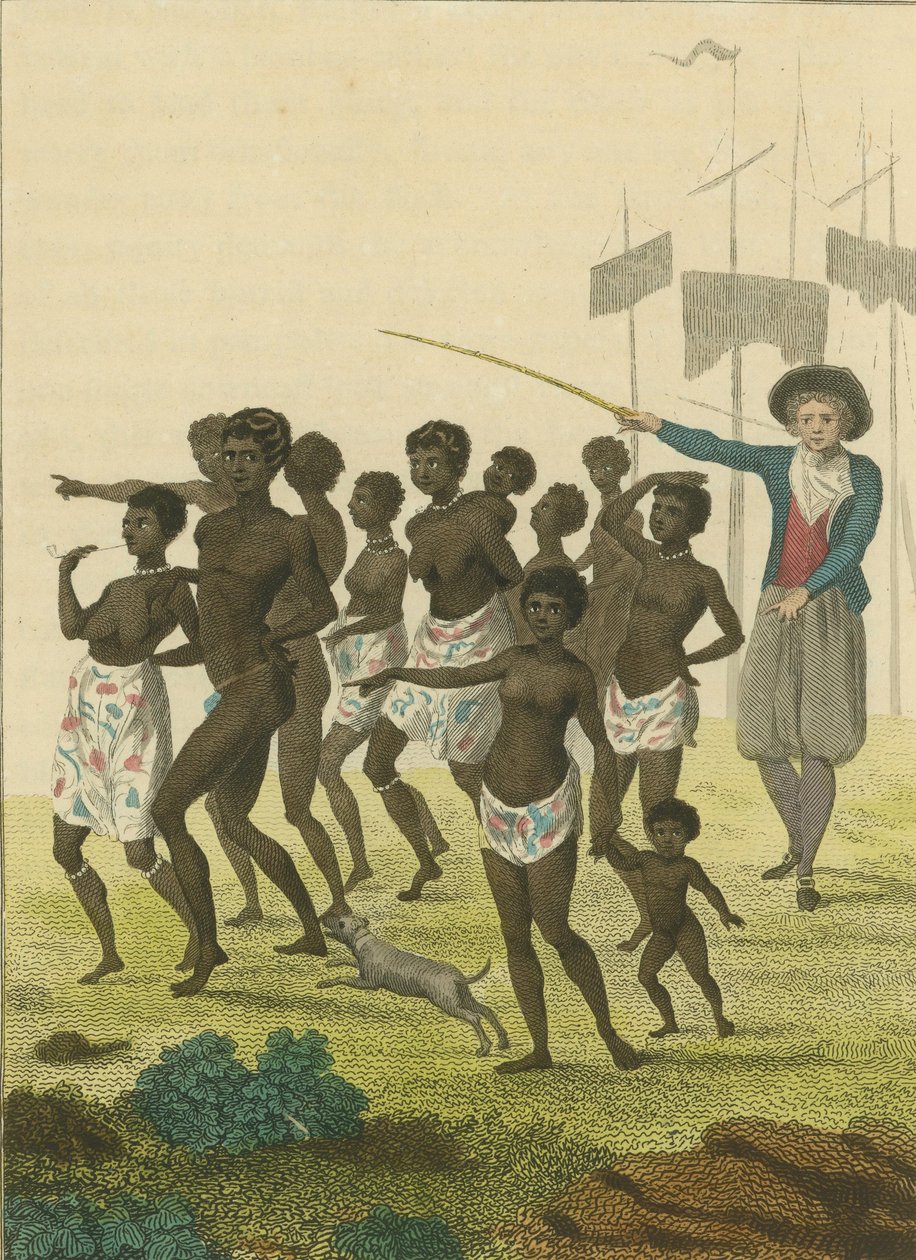 Grupo de personas negras, importadas para ser vendidas como esclavos, 1793 de William Blake
