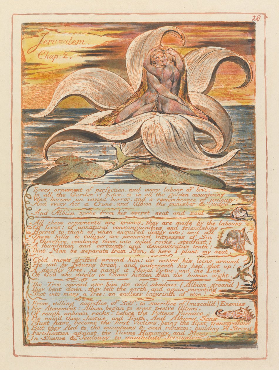 Jerusalén, Placa 28, Jerusalén, Cap. 2... de William Blake