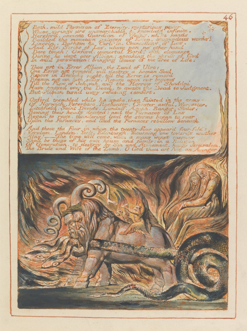 Jerusalén, Placa 46, Bath, médico amable... de William Blake