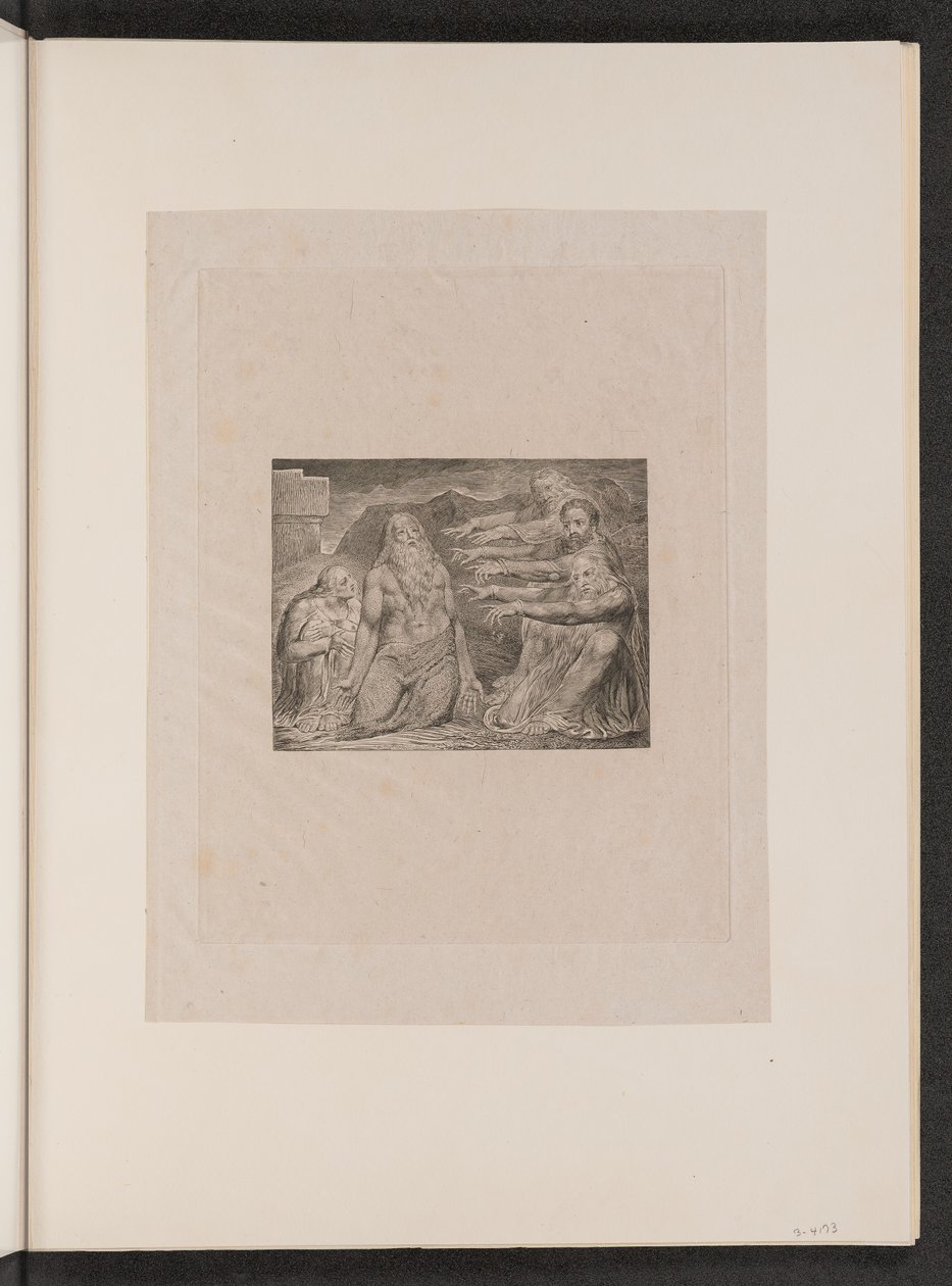 Job reprendido por sus amigos de William Blake