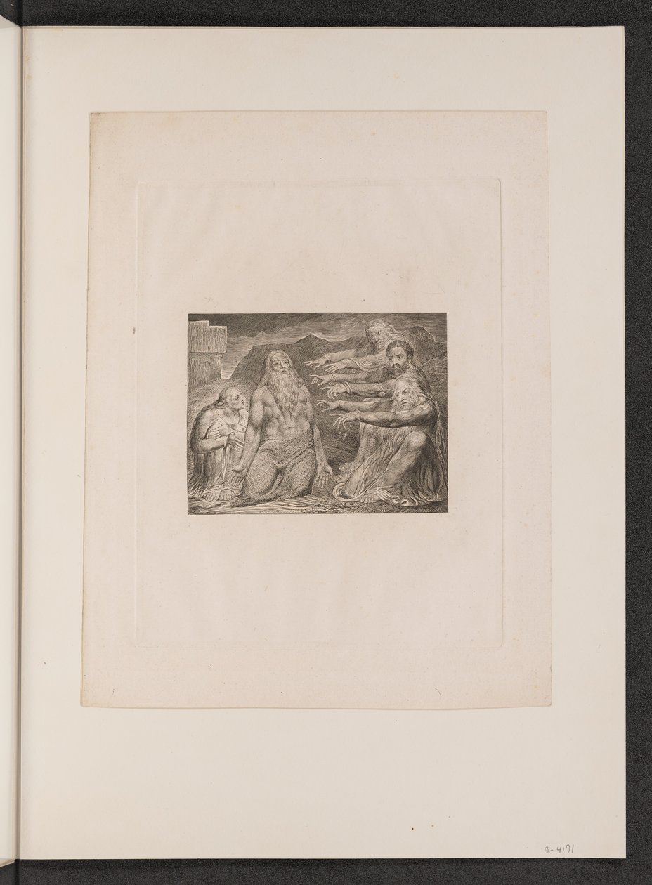Job Reprendido por sus Amigos de William Blake