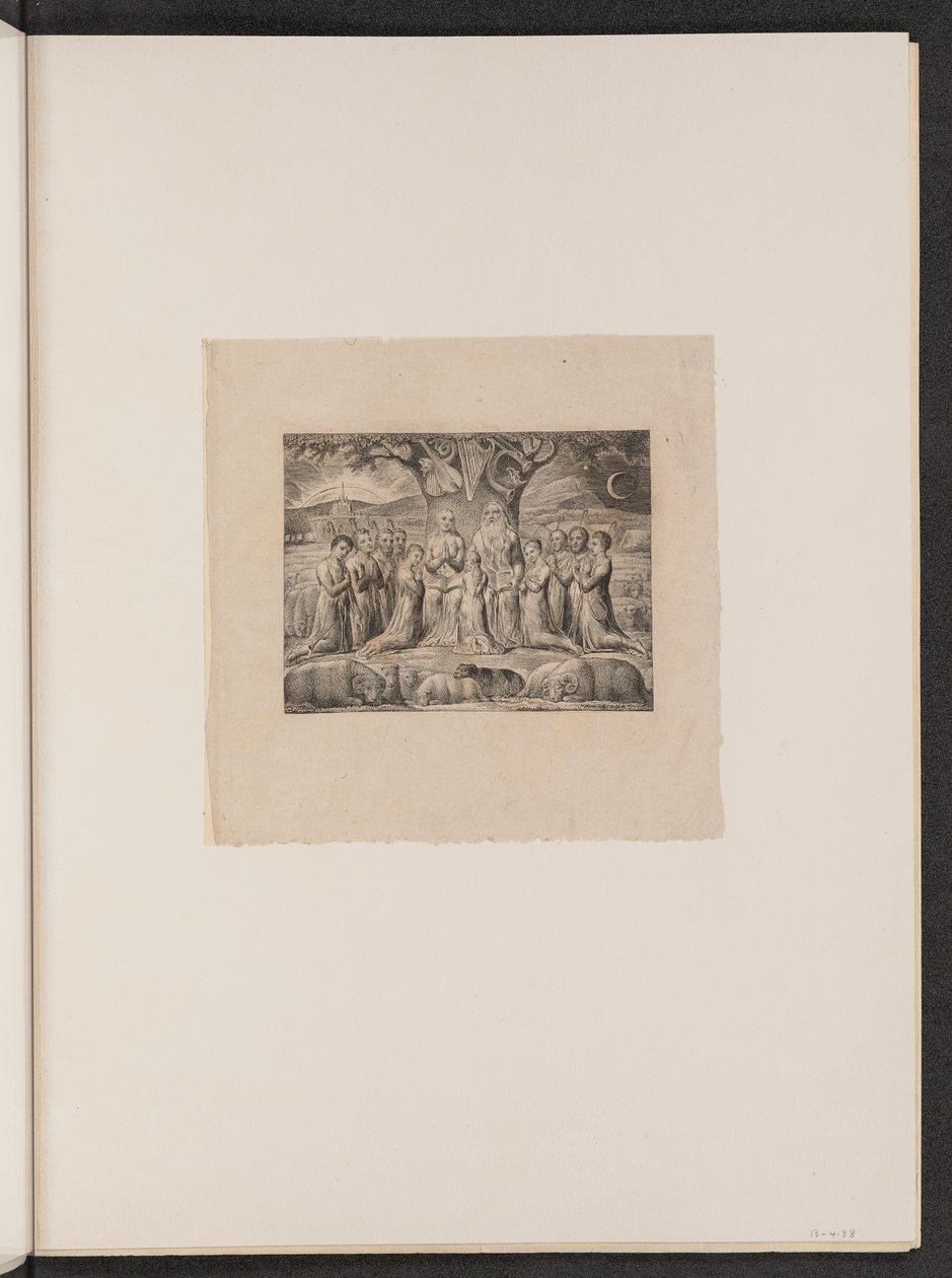 Job y su familia de William Blake