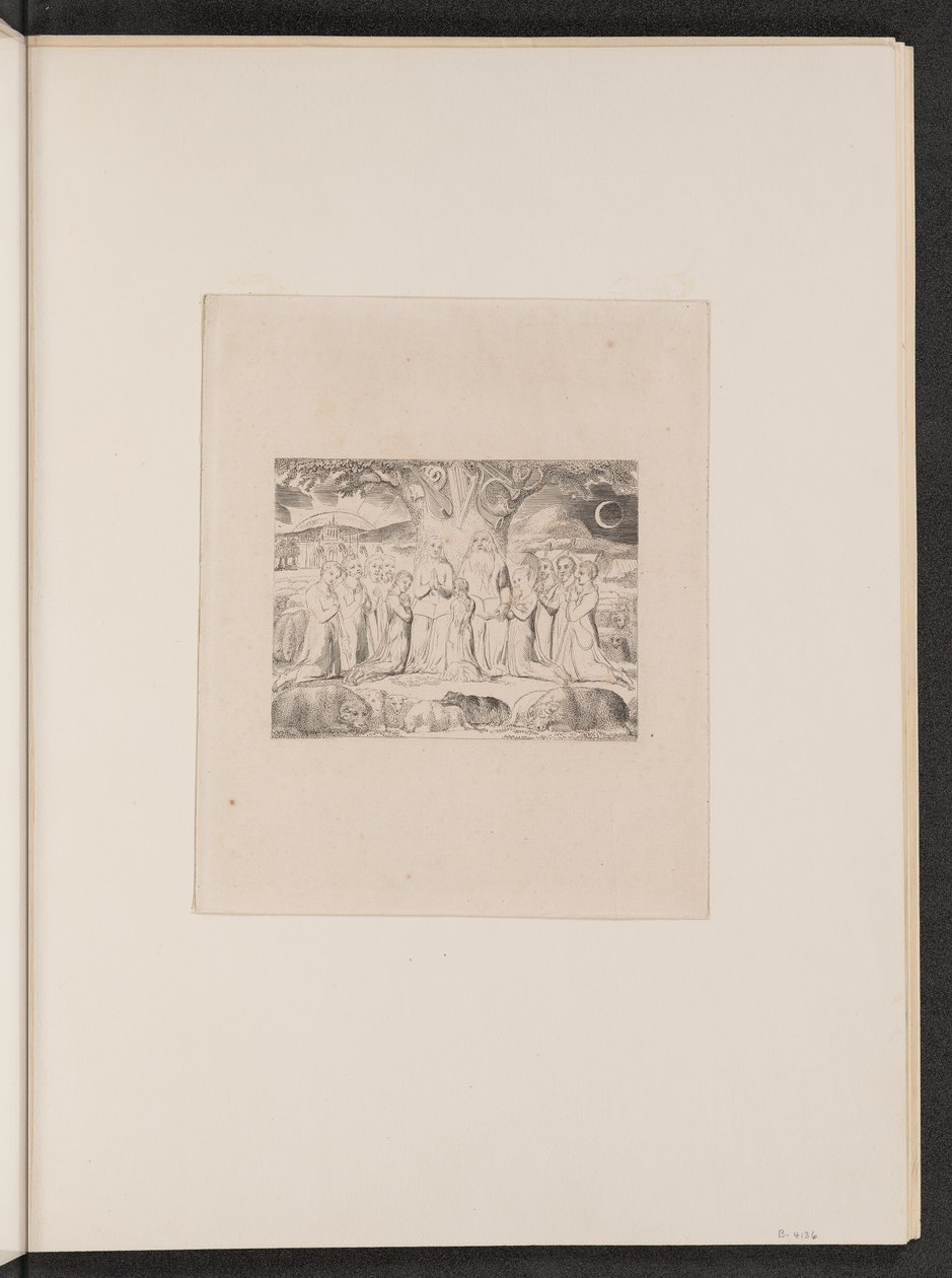 Job y su familia de William Blake