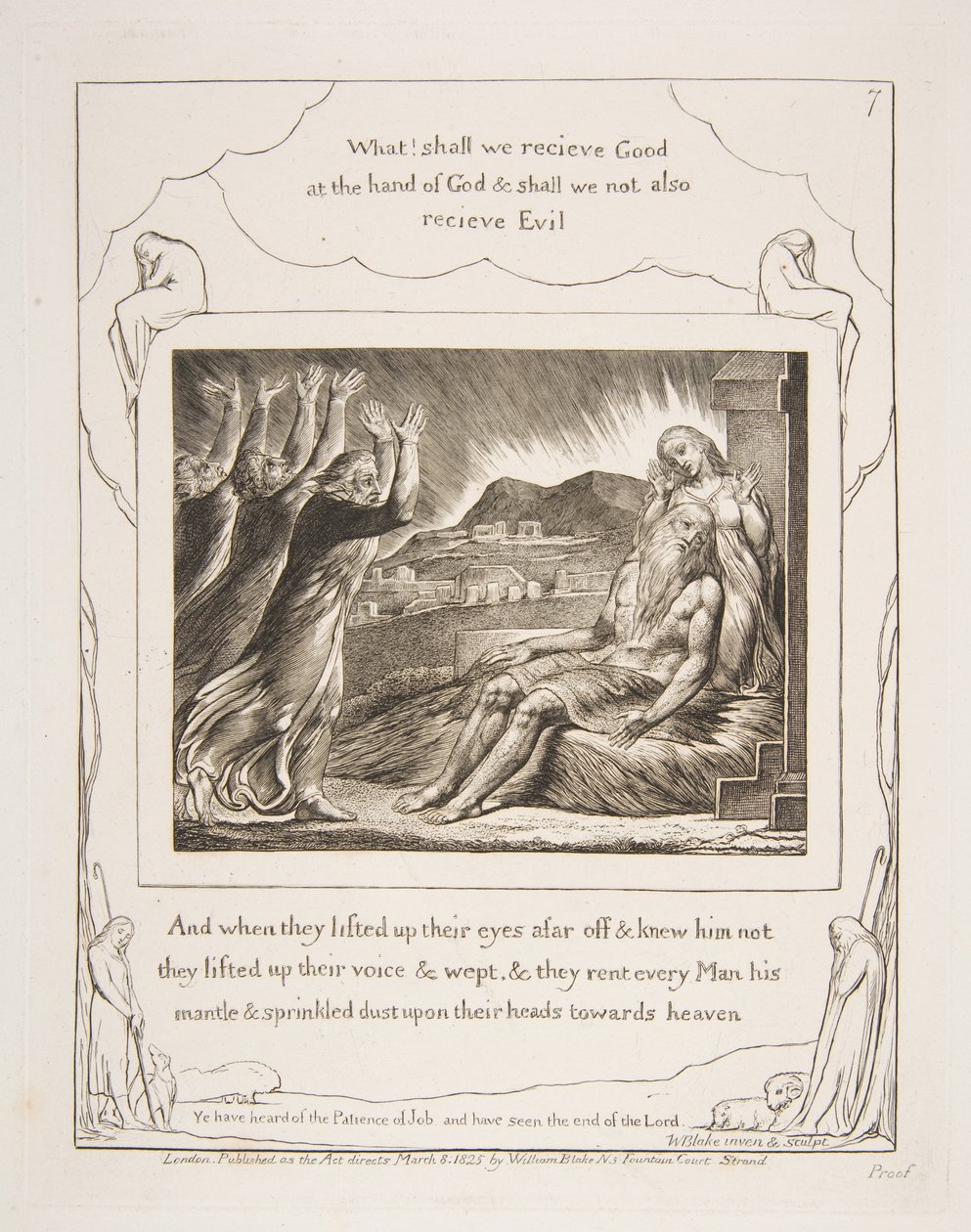 Los consoladores de Job, de Ilustraciones del Libro de Job de William Blake