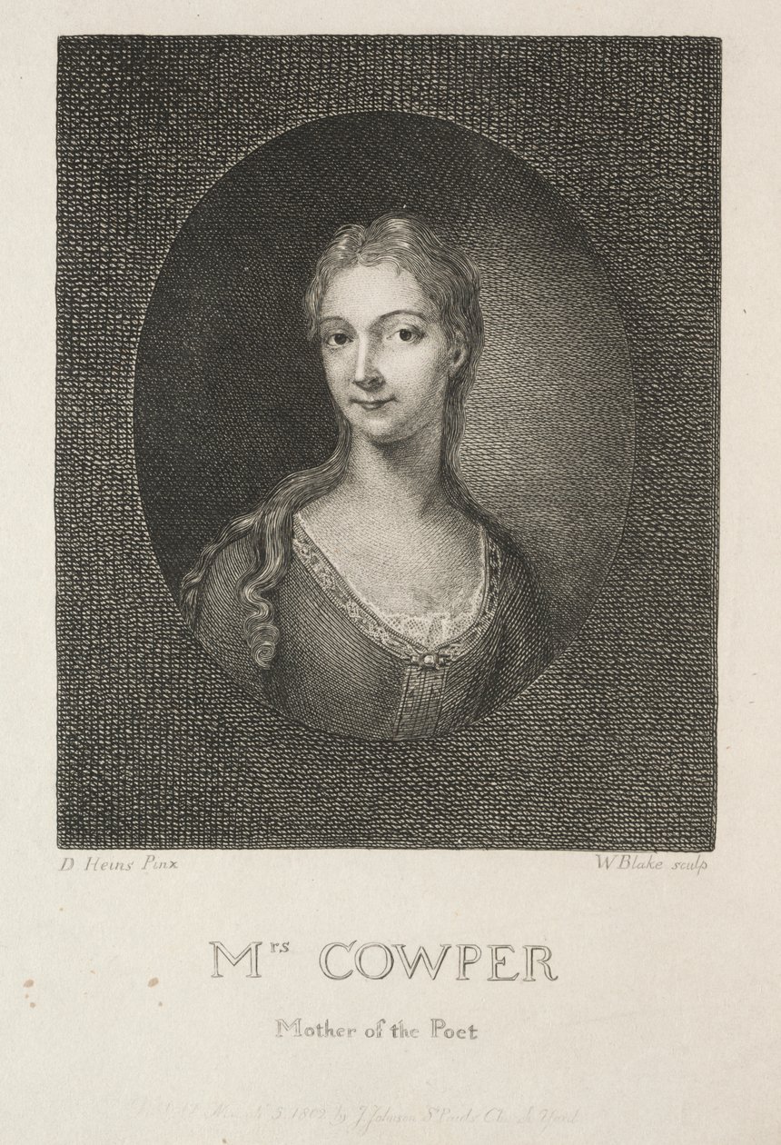 Sra. Cowper, Madre del Poeta de William Blake