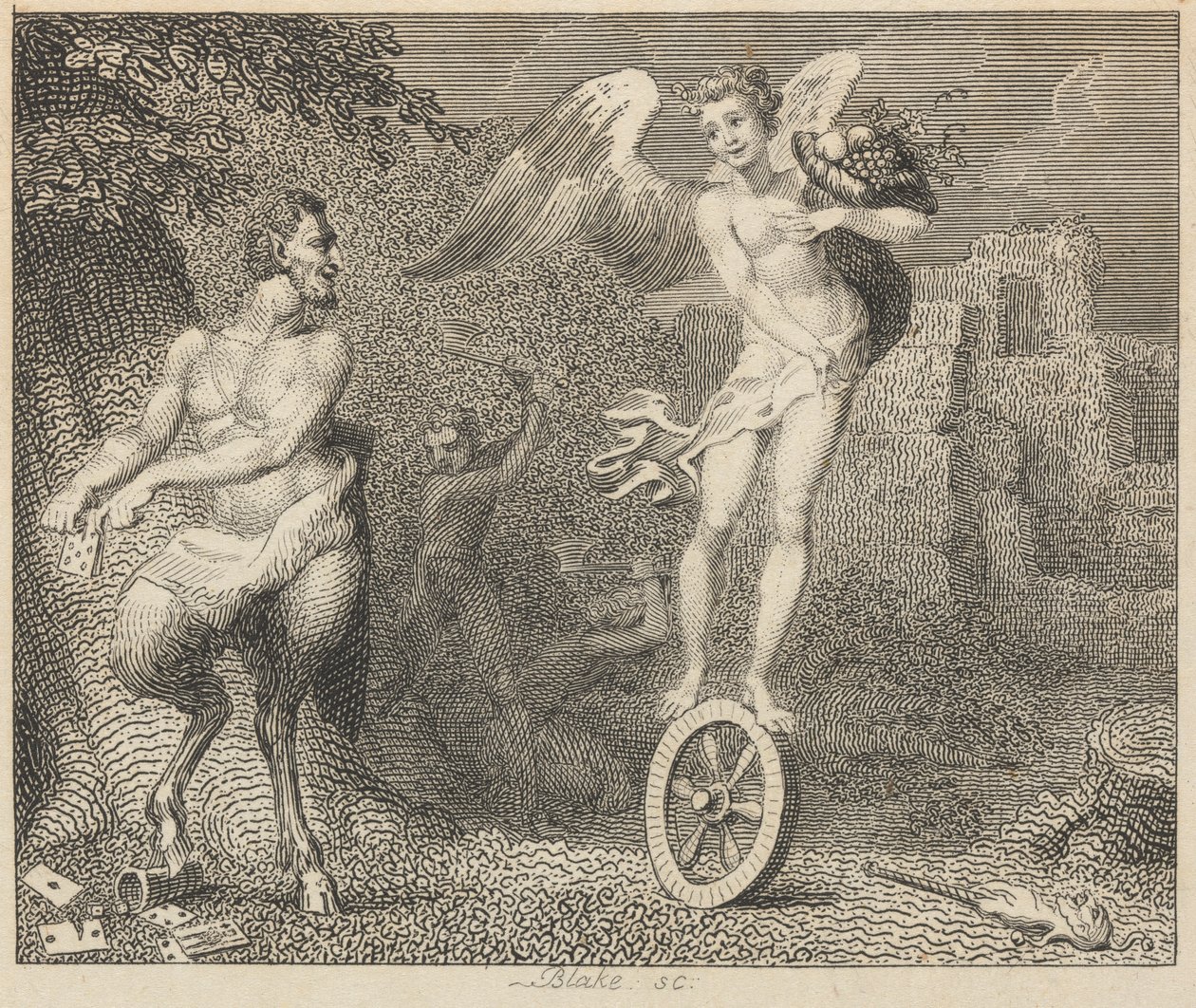 Pan y Fourtune de William Blake