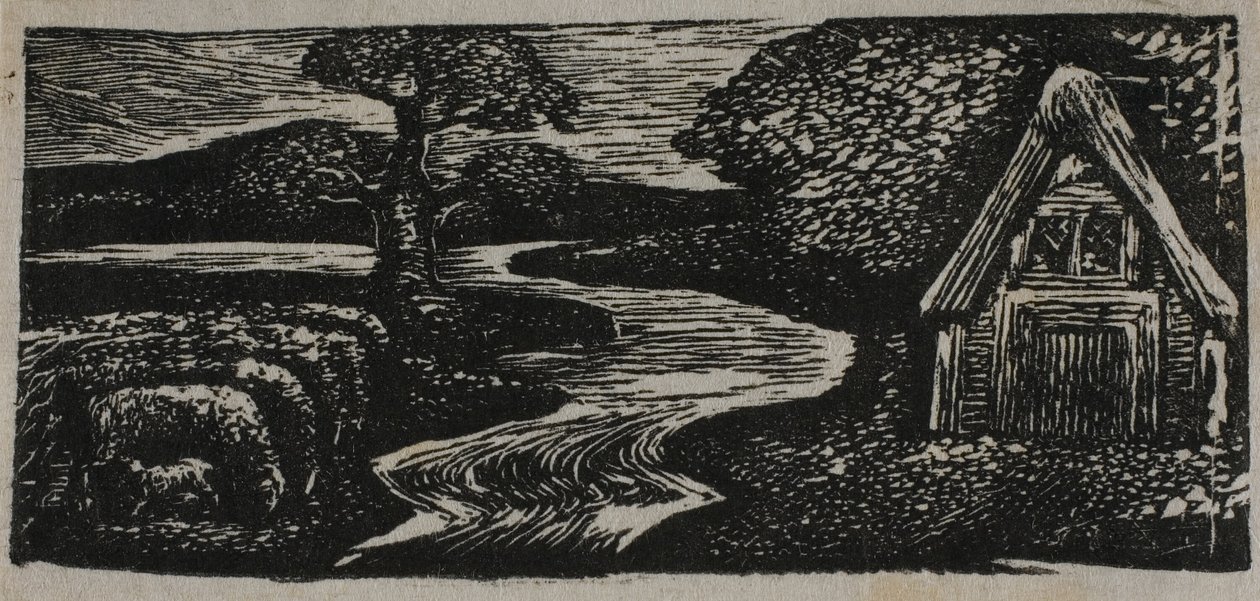 El diluvio plateado de Sabrina, de Las Pastorales de Virgilio de William Blake