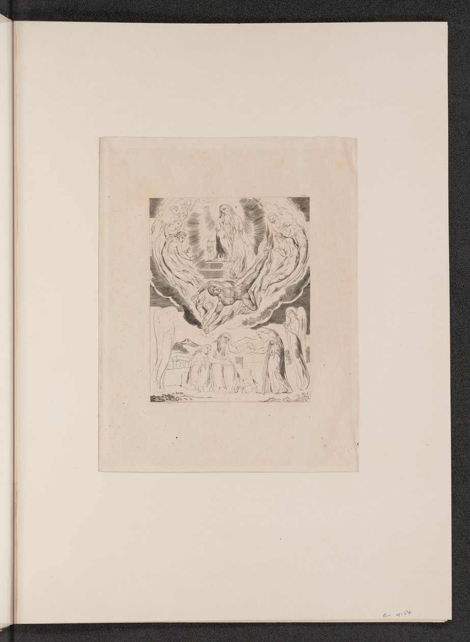 Satanás saliendo de la presencia del Señor de William Blake