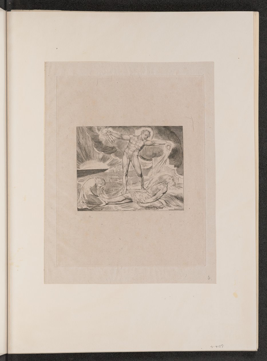 Satanás golpeando a Job con llagas de William Blake