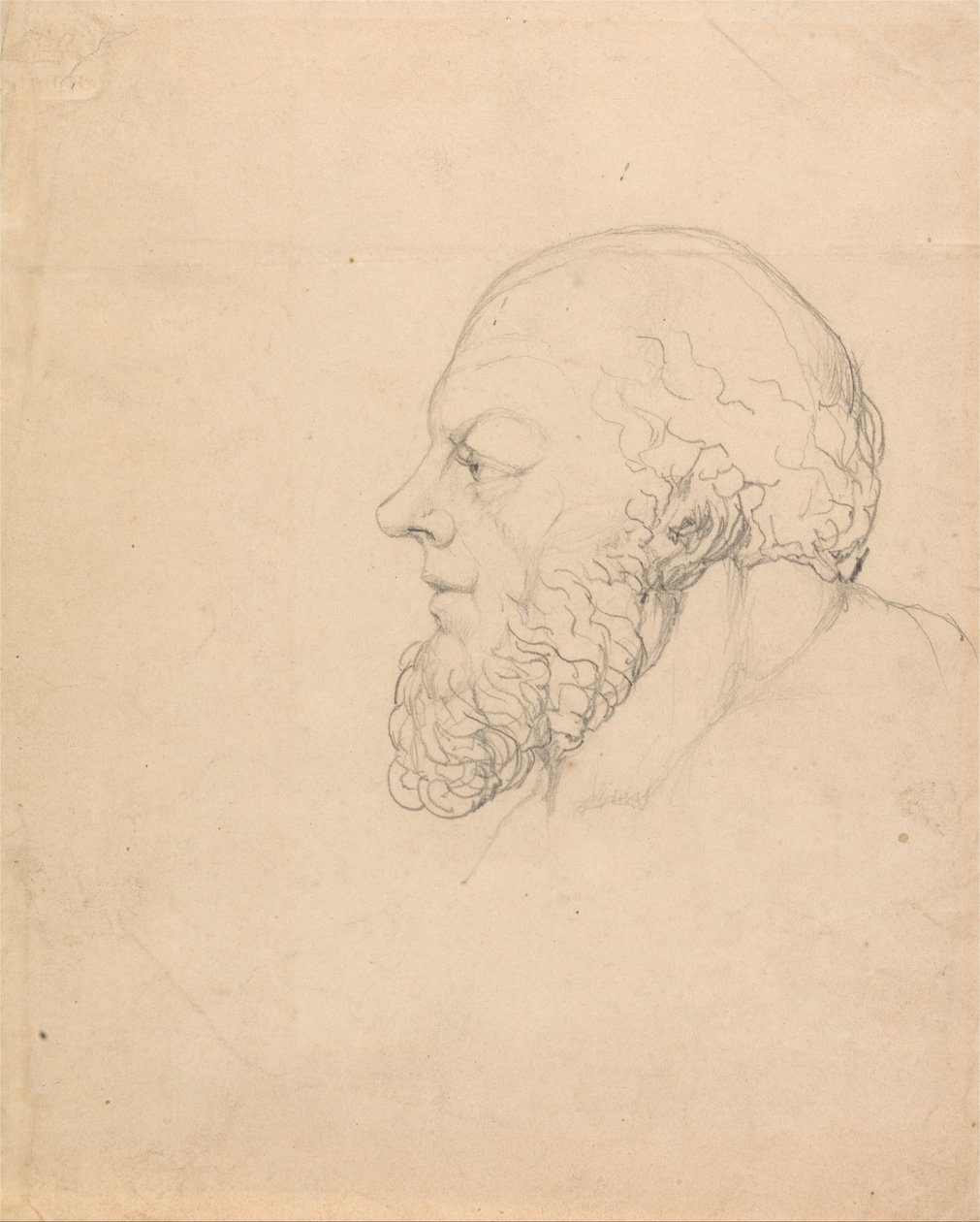 Sócrates, una cabeza visionaria de William Blake