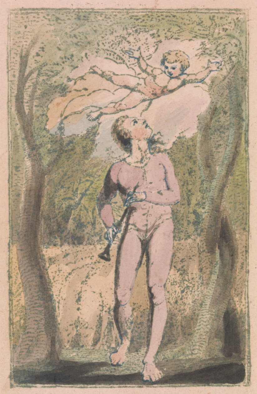 Canciones de la inocencia y de la experiencia, Lámina 1, Frontispicio de la inocencia (Bentley 2) de William Blake