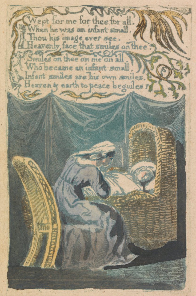 Canciones de la inocencia y de la experiencia, lámina 26, "Canción de cuna" (Bentley 16) de William Blake