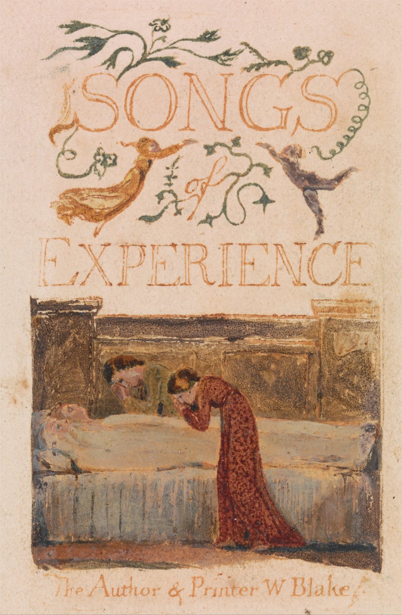 Canciones de Inocencia y de Experiencia, Lámina 33, Página de Título de Experiencia (Bentley 29) de William Blake