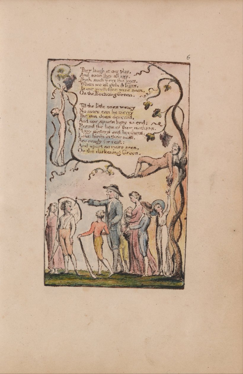 Canciones de Inocencia y de Experiencia, Lámina 6, El Verde Resonante (Bentley 7) de William Blake