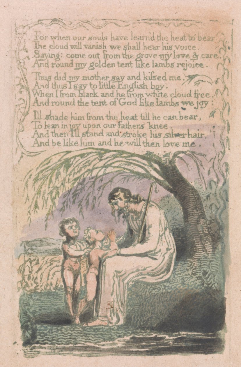 Canciones de Inocencia y de Experiencia, Placa 6, El Pequeño Niño Negro (Bentley 10) de William Blake