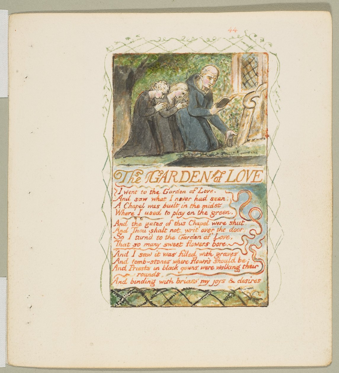Canciones de Inocencia y de Experiencia: El Jardín del Amor de William Blake