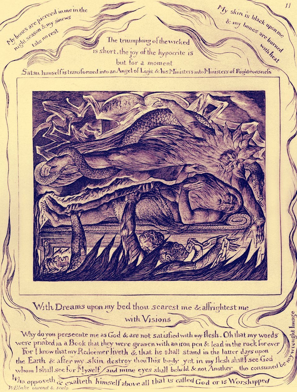 Ilustraciones del Libro de Job por William Blake de William Blake