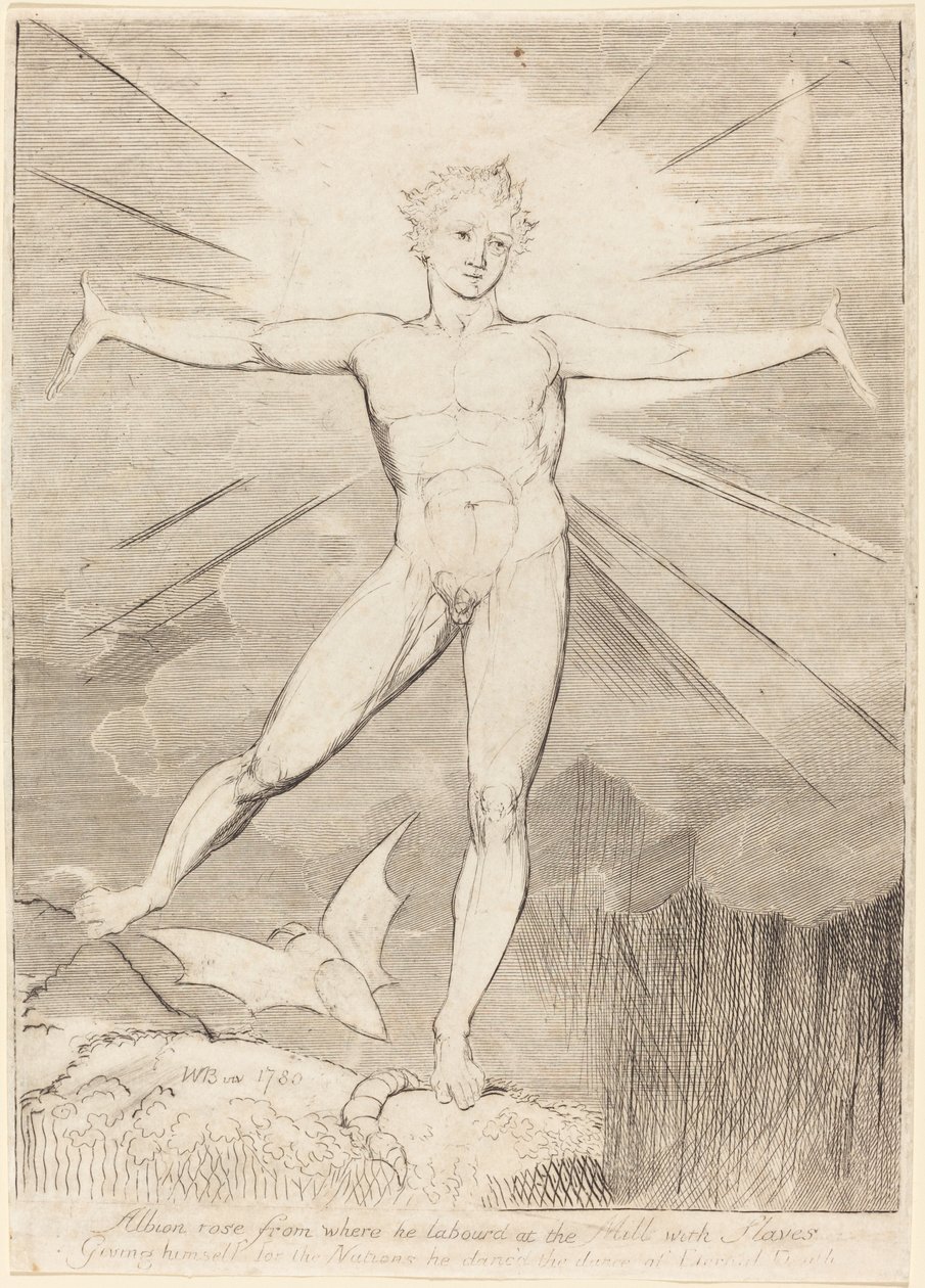 La danza de Albión (Día feliz) de William Blake