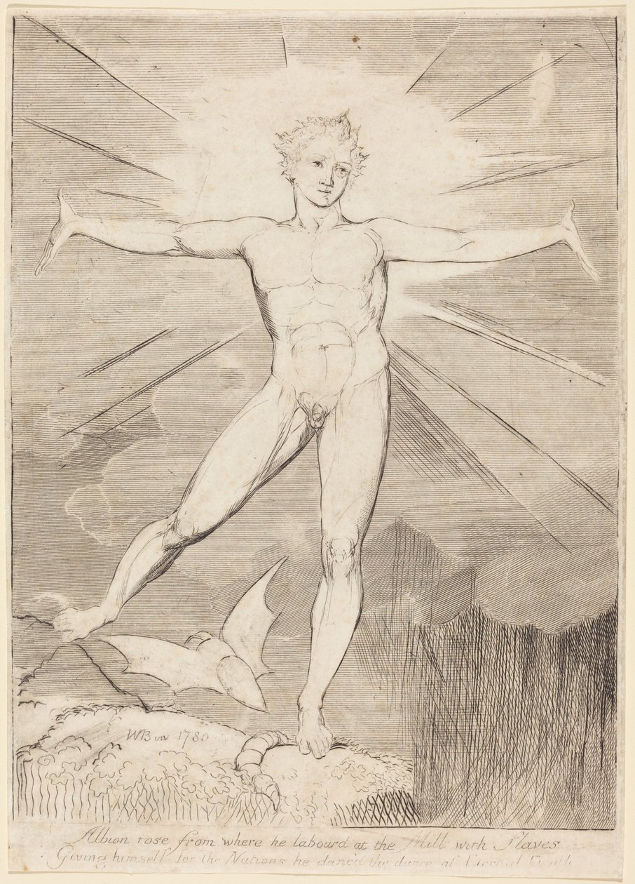 La danza de Albión (Día alegre) de William Blake