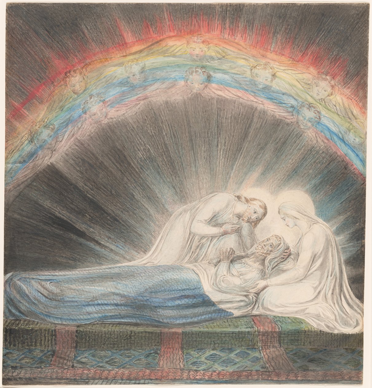 La muerte de San José de William Blake