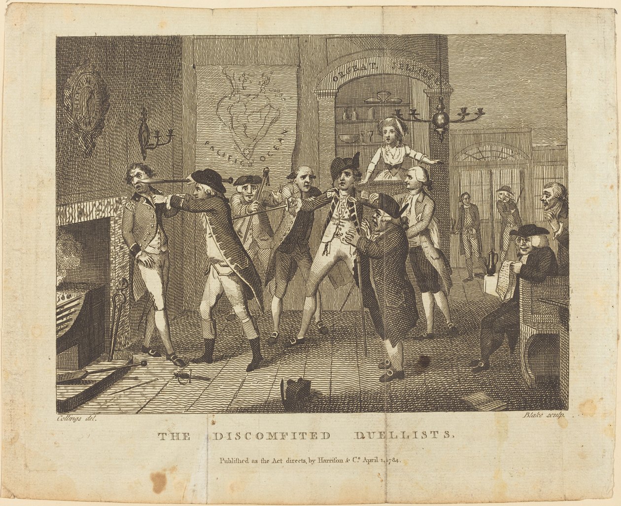 Los duelistas desconcertados de William Blake